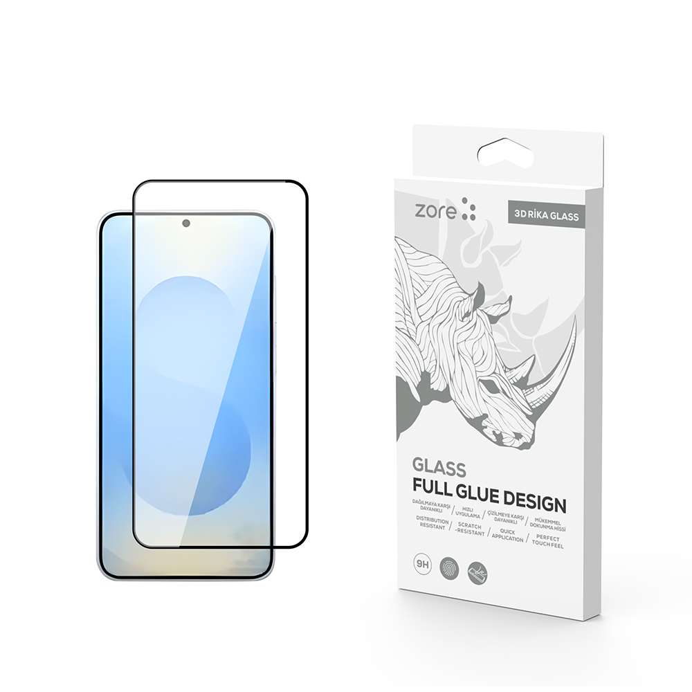 Galaxy S25 Plus Zore Rika Premium Tempered Glass Screen Protector - 1