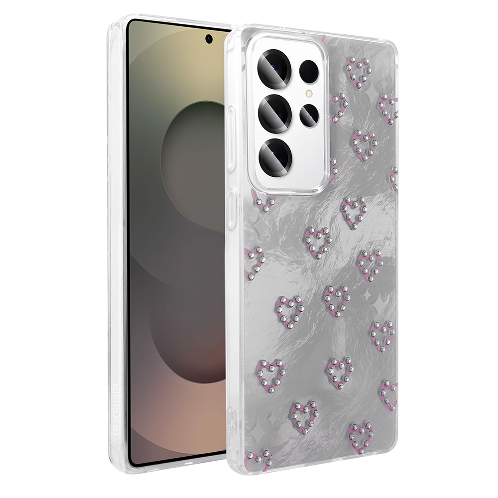 Galaxy S25 Ultra Case Camera Protection Figured Zore Ponti Silicone Cover - 5