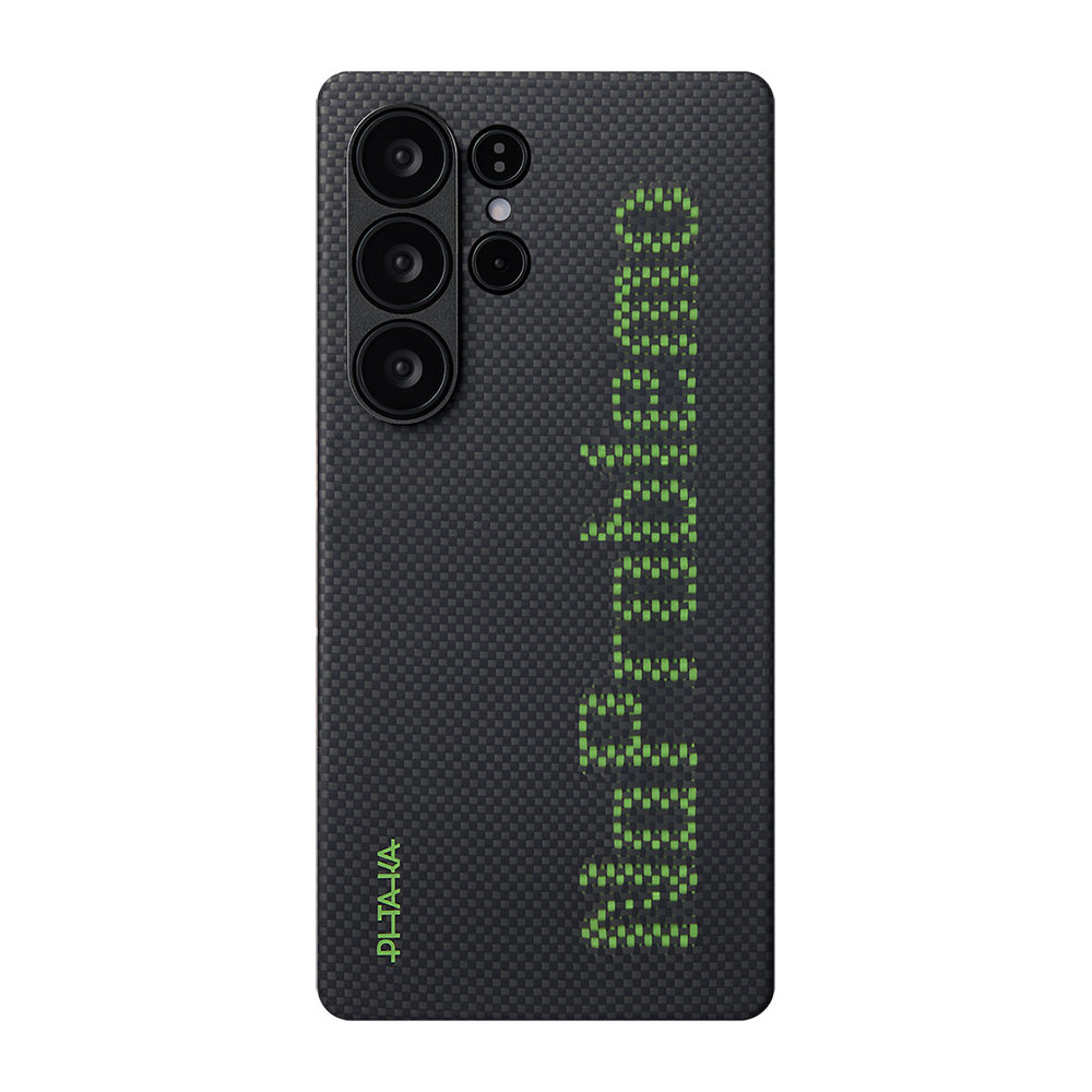 Galaxy S25 Ultra Case Magsafe Charging Feature Lumintex Technology Phosphorescent Aramid Fiber Pitaka Tactile Woven Aries Series Cover - 7