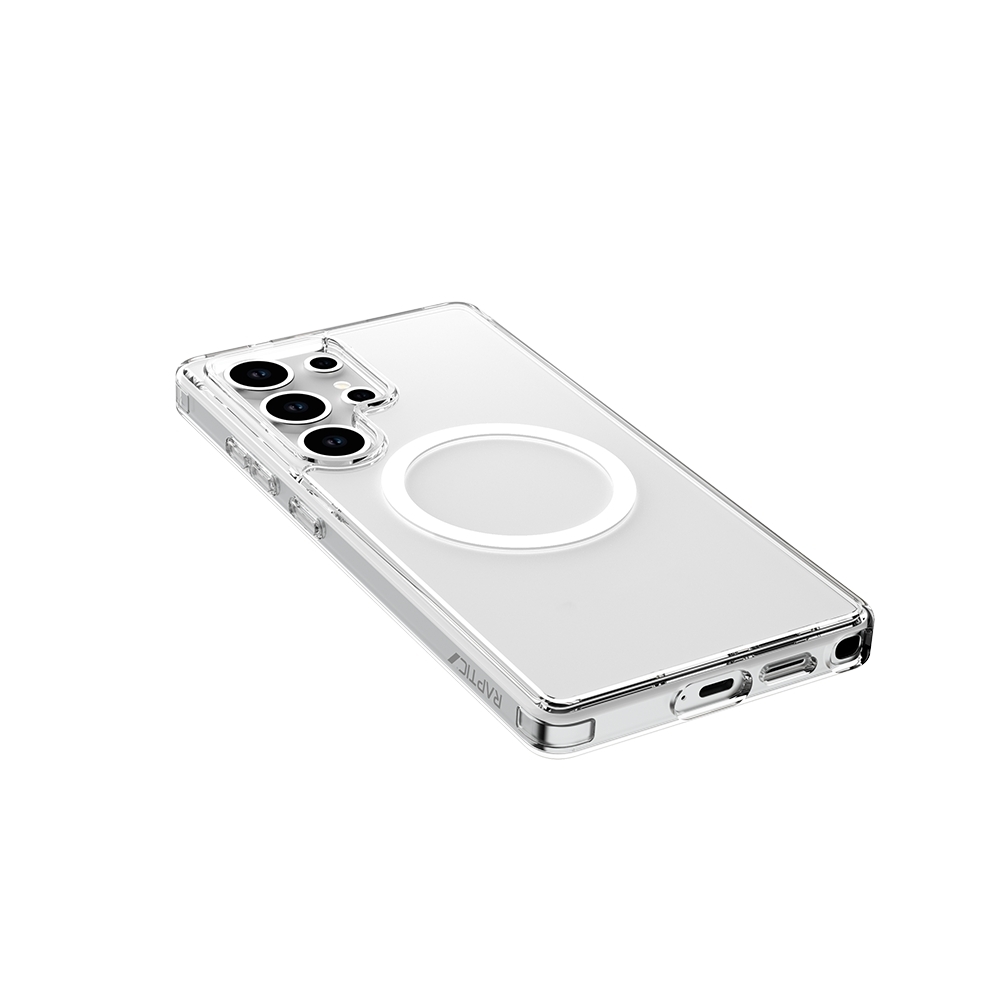 Galaxy S25 Ultra Case Magsafe Charging Feature Raptic Crystal Magsafe Series Transparent Cover - 6