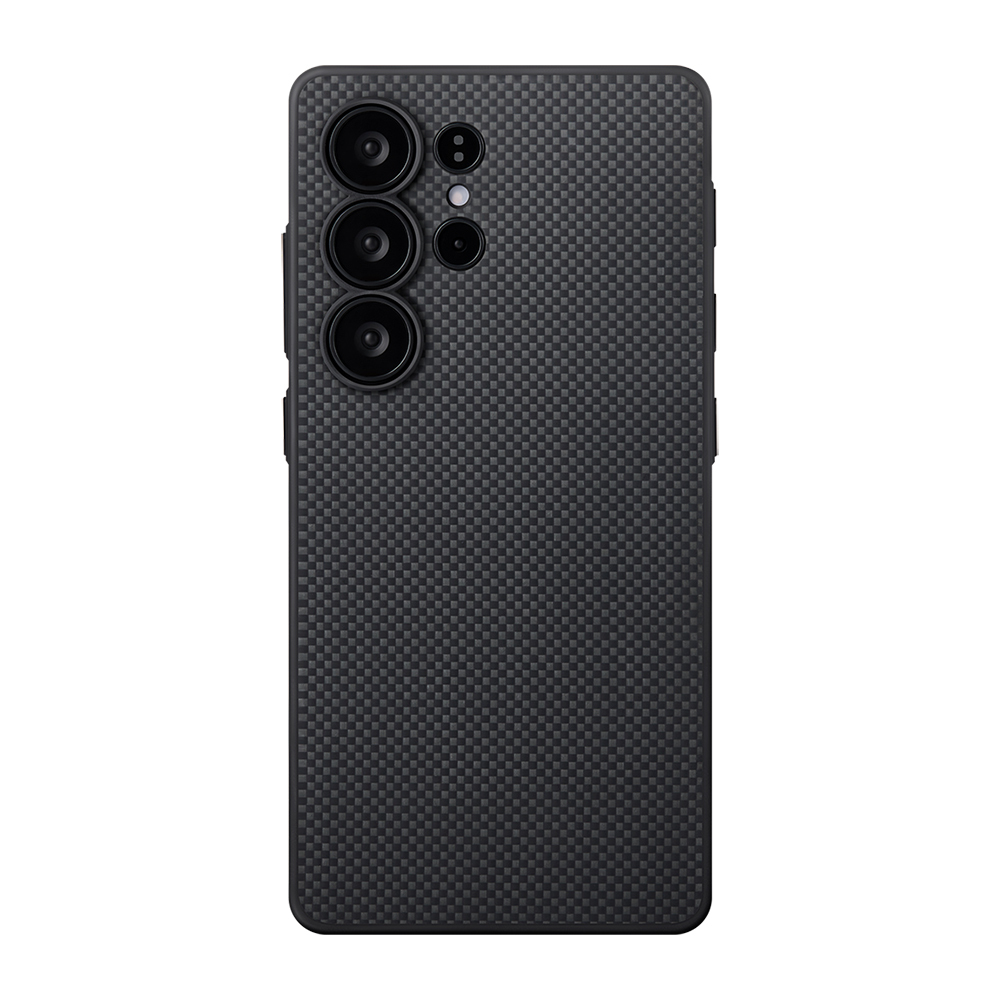 Galaxy S25 Ultra Case Magsafe Charging Featured Aramid Fiber Pitaka PinButton Series Cover with 3 Function Buttons - 1