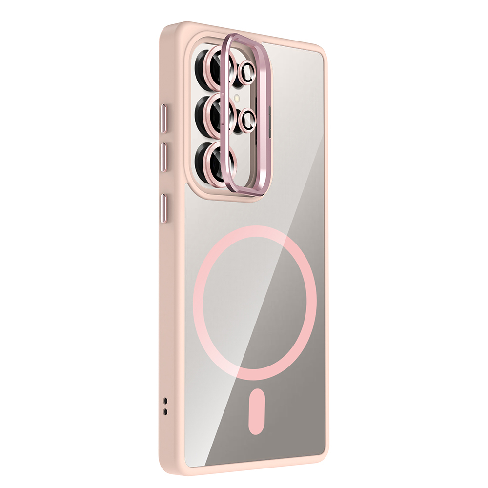 Galaxy S25 Ultra Case Stand Camera Lens Gift M-Safe Charging Feature Zore Etro Cover - 12