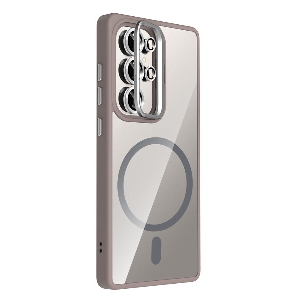 Galaxy S25 Ultra Case Stand Camera Lens Gift M-Safe Charging Feature Zore Etro Cover - 16