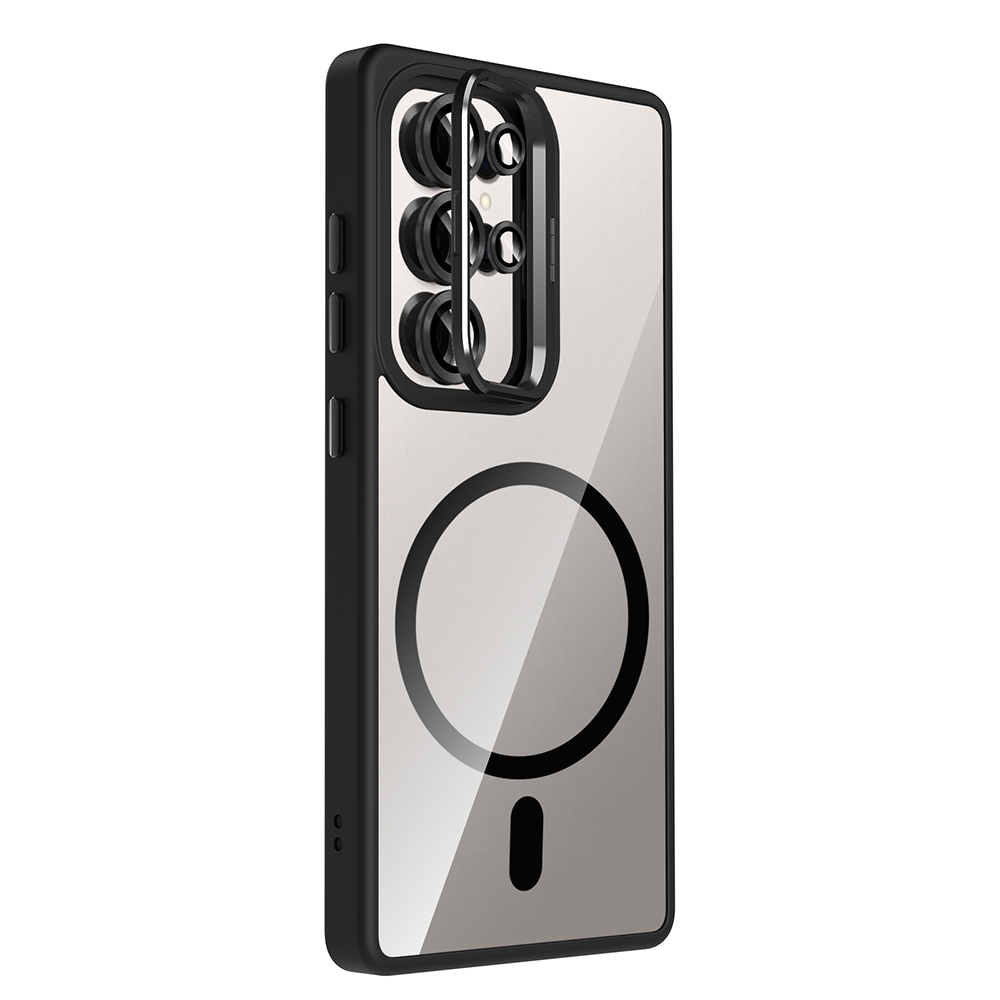 Galaxy S25 Ultra Case Stand Camera Lens Gift M-Safe Charging Feature Zore Etro Cover - 18