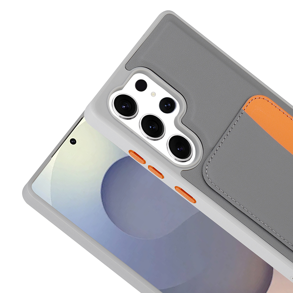 Galaxy S25 Ultra Case with Card Holder Zore X-Card Silicone Cover - 14