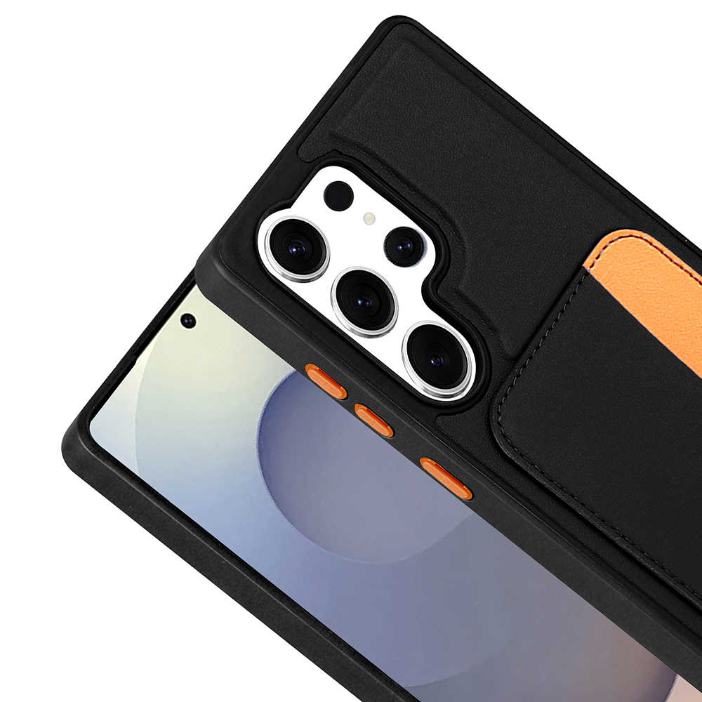 Galaxy S25 Ultra Case with Card Holder Zore X-Card Silicone Cover - 16