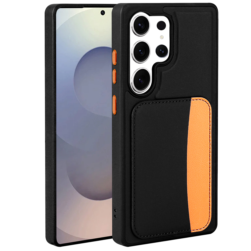 Galaxy S25 Ultra Case with Card Holder Zore X-Card Silicone Cover - 5