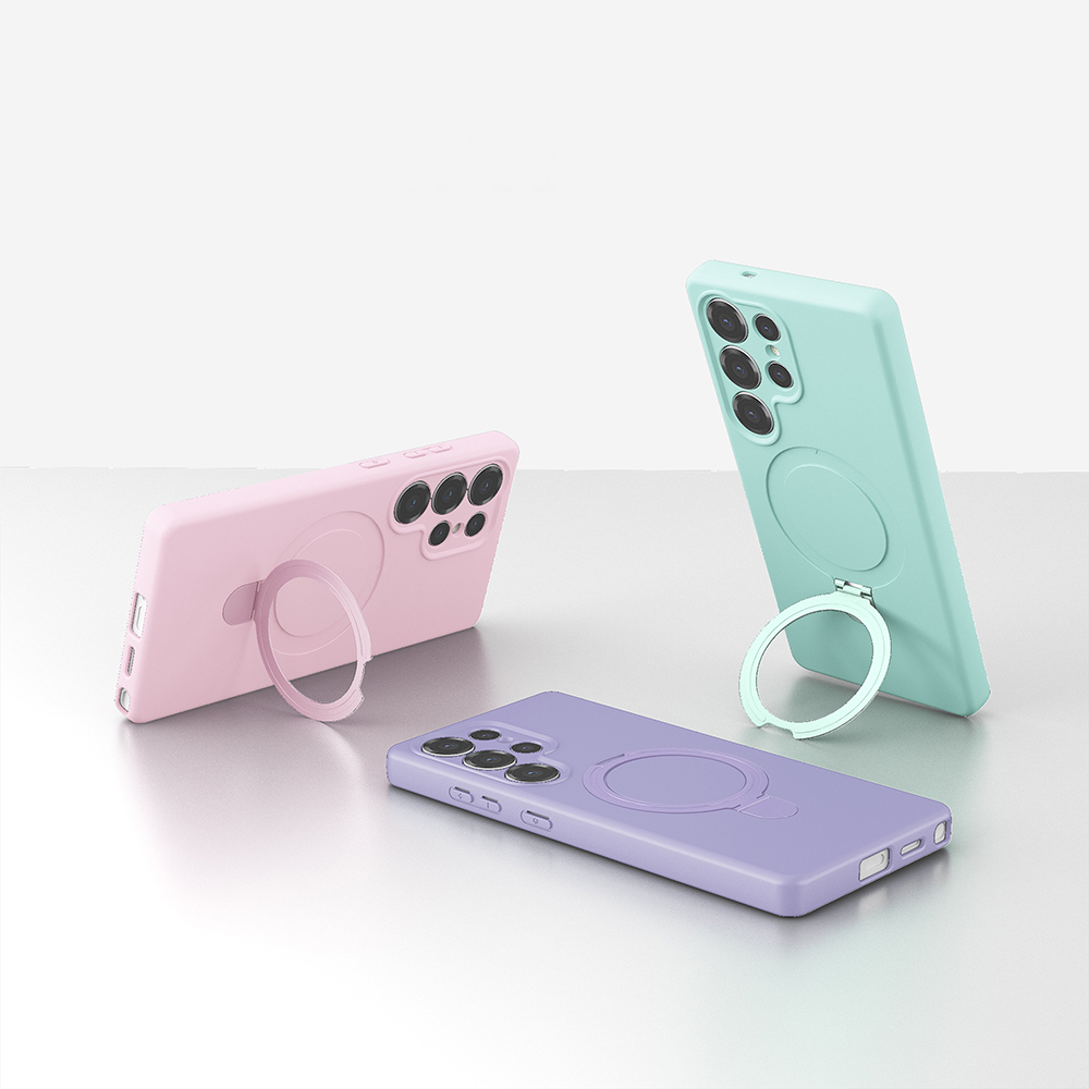 Galaxy S25 Ultra Case Zore Samara Cover with M-safe Charging Stand - 8