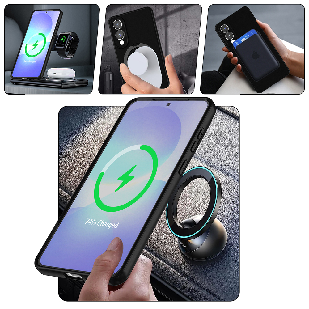 Galaxy S25 Ultra Case Zore Samara Cover with M-safe Charging Stand - 11