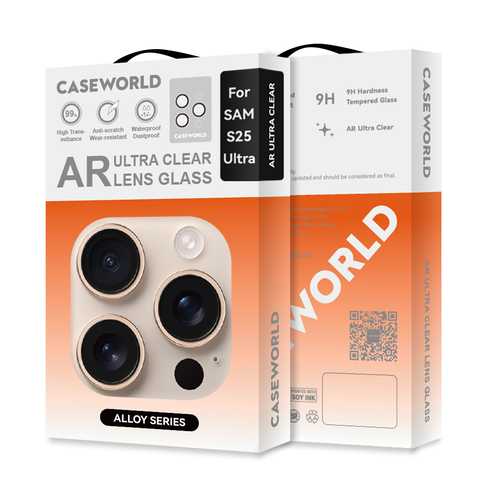 Galaxy S25 Ultra CaseWorld Alloy Series Oleophobic Anti-Reflective Camera Lens Protector - 8