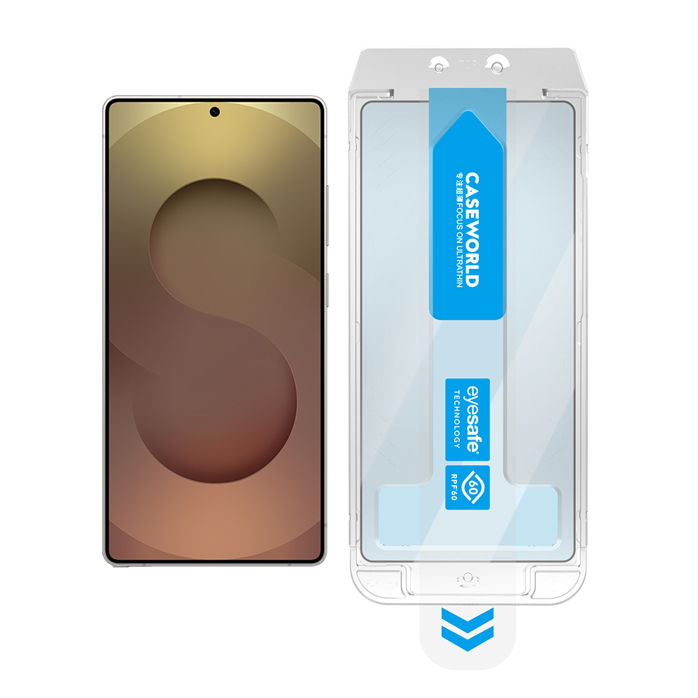 Galaxy S25 Ultra CaseWorld Applicator Serisi 2.5D Eyesafe Mavi Işık Teknolojili 0.25mm Temperli Cam Ekran Koruyucu+ Uygulama Aparatı - 6