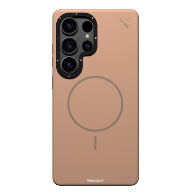 Galaxy S25 Ultra Kılıf M-safe Şarj Özellikli Youngkit Dynamag Serisi Kapak Gold