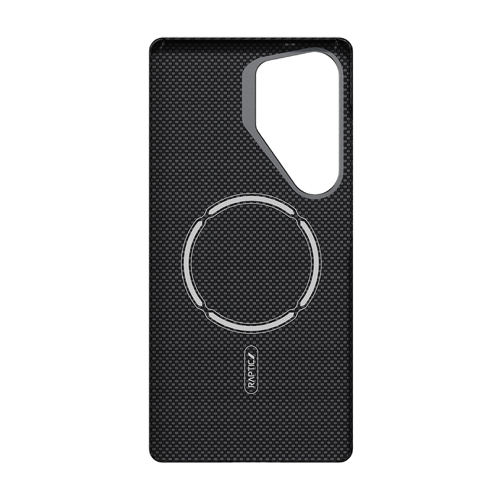 Galaxy S25 Ultra Kılıf M-safe Şarj Özellikli 600D Metal Kamera Çerçeveli Raptic Aramid Fiber Croxx Mondrian Serisi Kapak - 7
