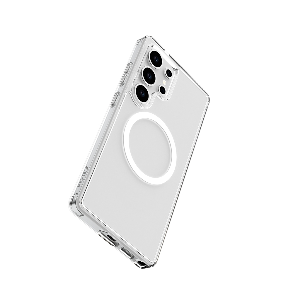 Galaxy S25 Ultra Kılıf M-safe Şarj Özellikli Raptic Crystal M-safe Serisi Şeffaf Kapak - 5