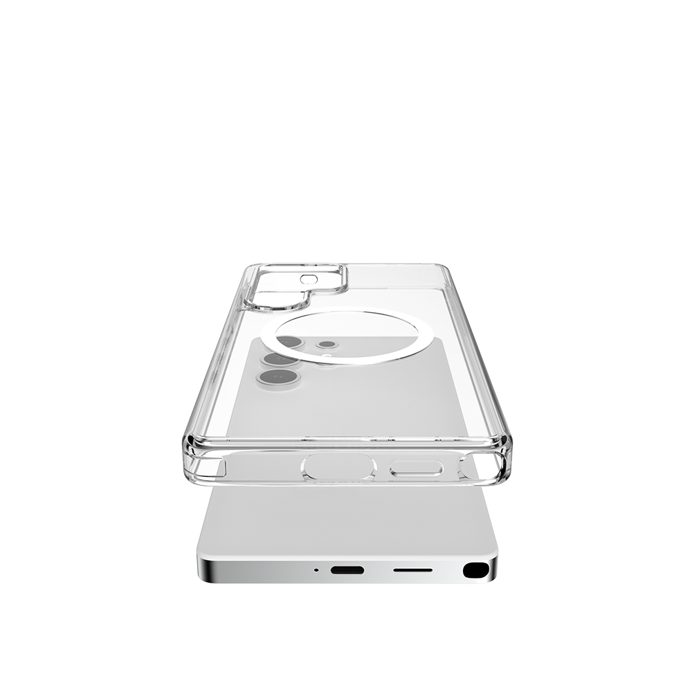 Galaxy S25 Ultra Kılıf M-safe Şarj Özellikli Raptic Crystal M-safe Serisi Şeffaf Kapak - 7