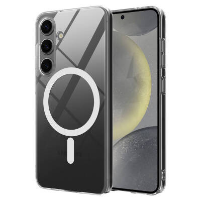 Galaxy S26 Case Camera Protected M-safe Hard PC Zore Porto Cover Şeffaf