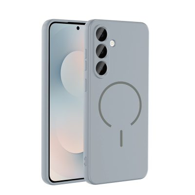 Galaxy S26 Case M-safe Charging Enabled Zore Meta Cover Titanyum-Gri