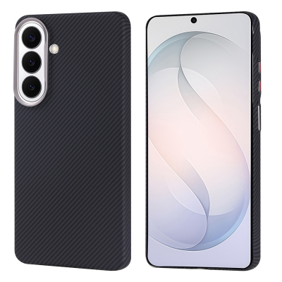 Galaxy S26 Kılıf M-safe Şarj Özellikli Karbon Fiber Görünümlü Zore Nekst Kapak Siyah