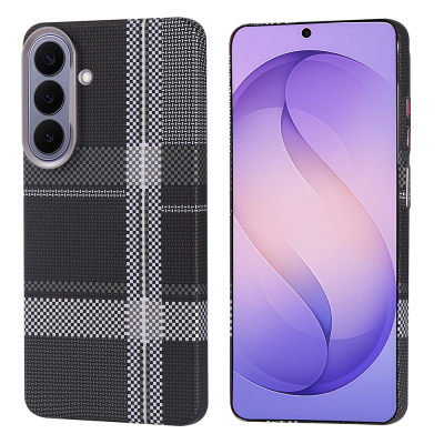 Galaxy S26 Plus Kılıf M-safe Şarj Özellikli Karbon Fiber Görünümlü Zore Nekst Kapak Siyah-Gri