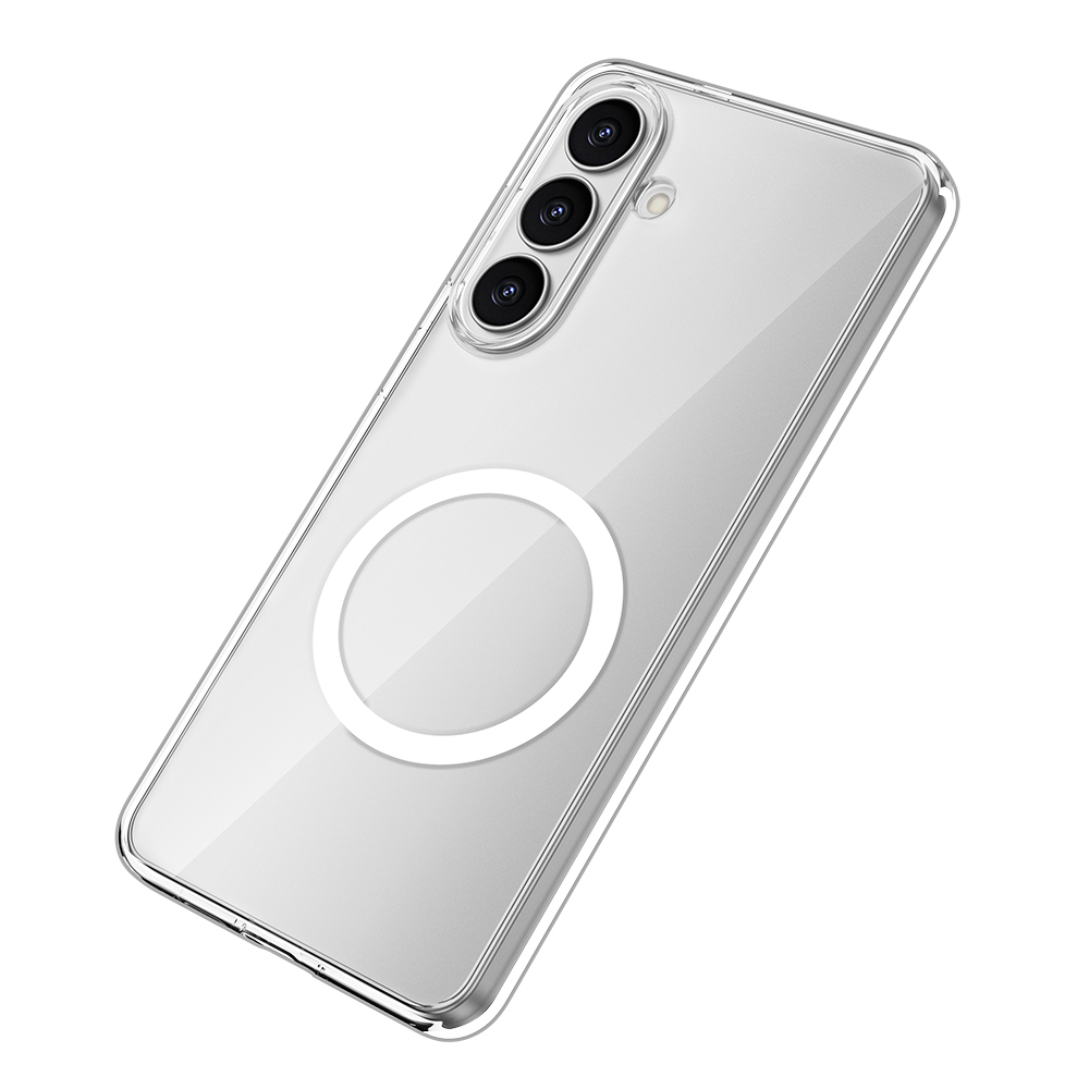 Galaxy S26 Plus Kılıf M-safe Şarj Özellikli Transparan Sert PC Wlons Pita Kapak - 3