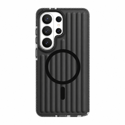 Galaxy S26 Ultra Case M-safe Charging Enabled Cutout Design Mutural Luggage Series Cover Black
