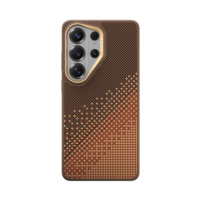 Galaxy S26 Ultra Case M-safe Charging Enabled Raptic Aramid Skin Dual Series Cover Brown