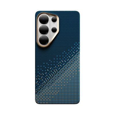 Galaxy S26 Ultra Case M-safe Charging Enabled Raptic Aramid Skin Series Cover Navy blue