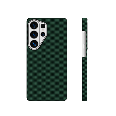 Galaxy S26 Ultra Case M-Safe Charging Enabled Zore Paris Zerre Hard PC Cover Dark Green
