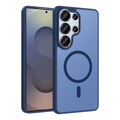 Galaxy S26 Ultra Case M-safe Charging Feature Zore Ballet Flat Cover Blue