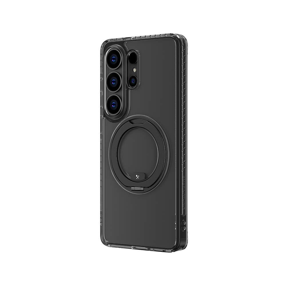 Galaxy S26 Ultra Case with M-safe Charging Feature, Transparent, 360-Degree Stand, Amazingthing Titan MagSpin Series Cover - 3