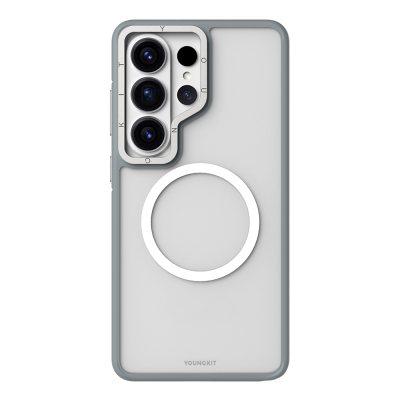 Galaxy S26 Ultra Case with M-safe Charging Feature, Youngkit Rock Sand Series Cover Grey