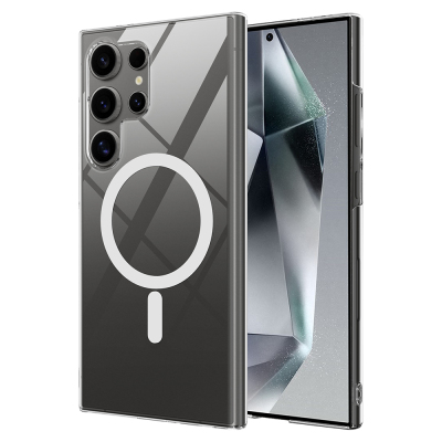 Galaxy S26 Ultra Kılıf Kamera Korumalı M-safe Sert PC Zore Porto Kapak Şeffaf