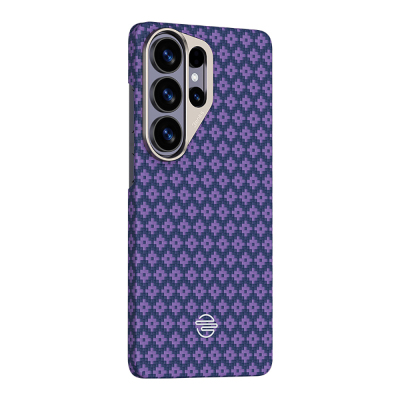 Galaxy S26 Ultra Kılıf M-Safe Şarj Özellikli Benks ArmorAir ArmorGrid Serisi Kevlar Kapak Mor