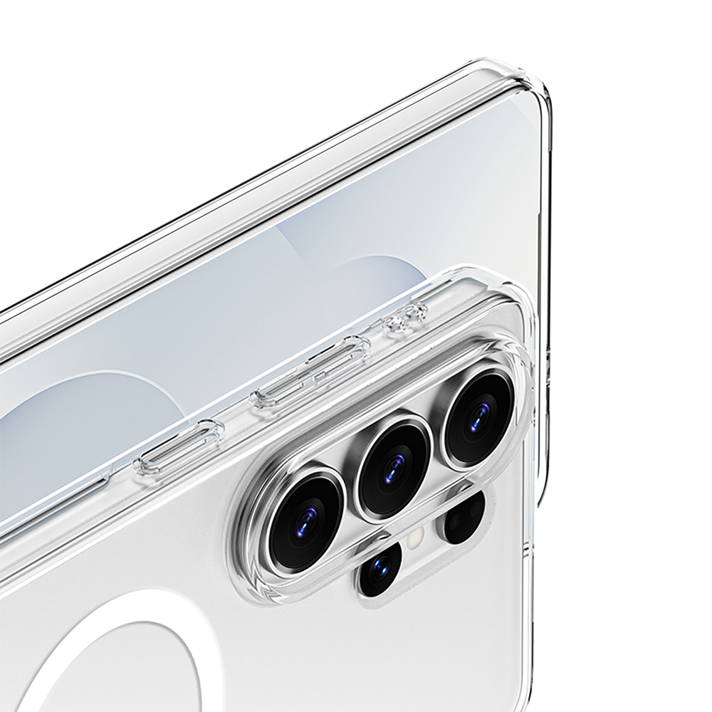 Galaxy S26 Ultra Kılıf M-safe Şarj Özellikli Transparan Sert PC Wlons Pita Kapak - 6