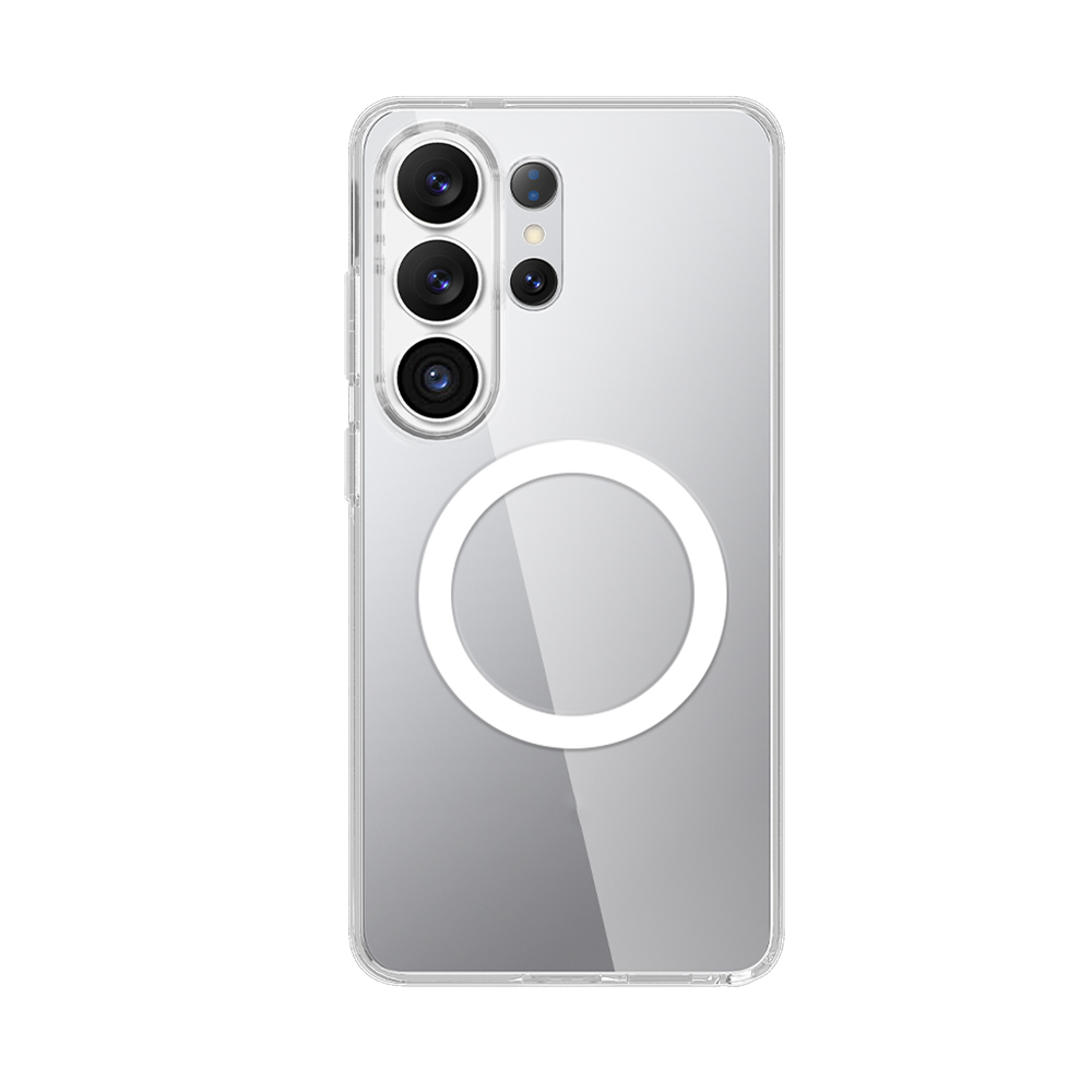 Galaxy S26 Ultra Kılıf M-safe Şarj Özellikli Transparan Sert PC Wlons Pita Kapak - 2