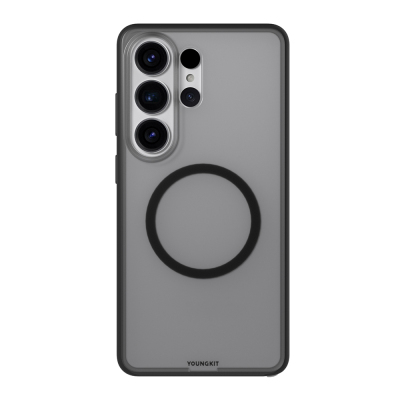 Galaxy S26 Ultra Kılıf M-safe Şarj Özellikli Youngkit Clear Serisi Kapak Siyah