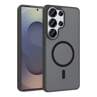 Galaxy S26 Ultra Kılıf M-safe Şarj Özellikli Zore Babet Kapak Siyah