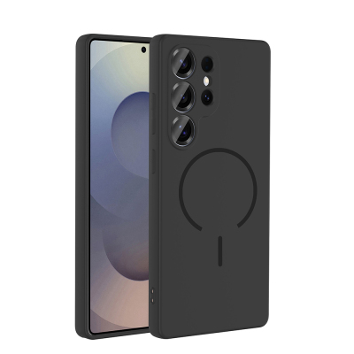 Galaxy S26 Ultra Kılıf M-safe Şarj Özellikli Zore Meta Kapak Siyah