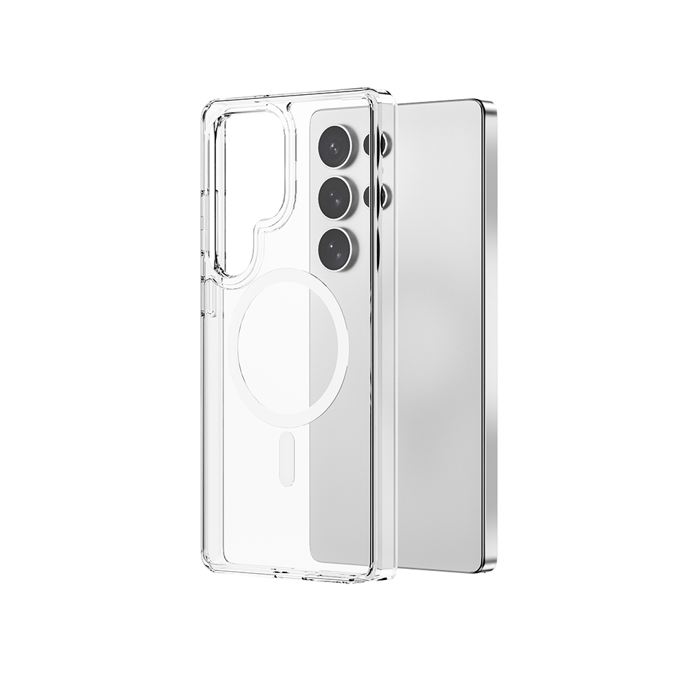 Galaxy S26 Ultra Kılıf Wiwu MCC-101 iShield Pro Serisi M-safe Şarj Özellikli Crystal Sert PC Kapak - 4