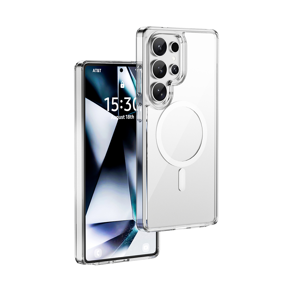 Galaxy S26 Ultra Kılıf Wiwu MCC-101 iShield Pro Serisi M-safe Şarj Özellikli Crystal Sert PC Kapak - 2