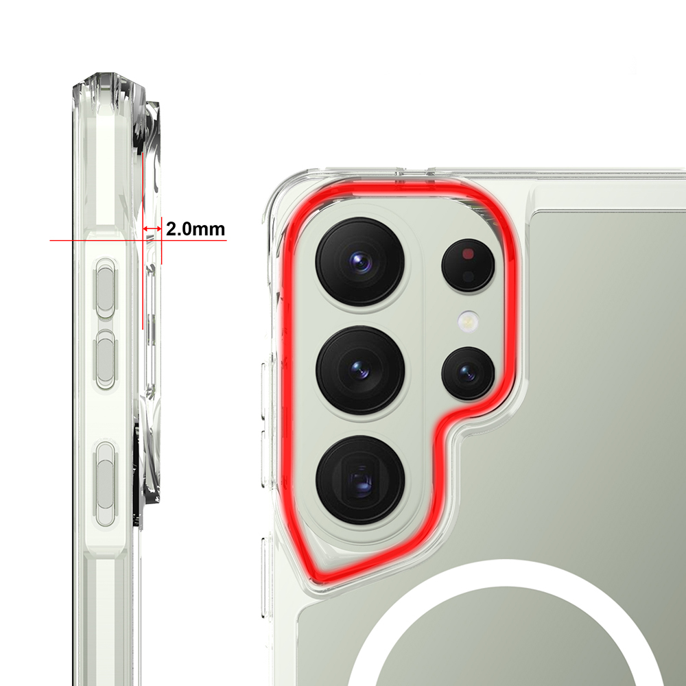 Galaxy S26 Ultra Kılıf Zore M-safe Şarj Özellikli T-Max M-safe Kapak - 3