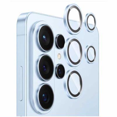 Galaxy S26 Ultra Mohseven Sapphire One by One Aluminum Sapphire Camera Lens Protector Açık Mavi