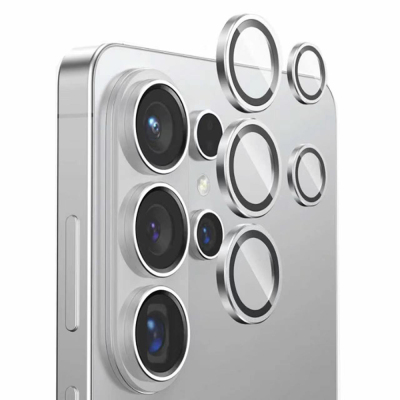 Galaxy S26 Ultra Mohseven Sapphire One by One Aluminum Sapphire Camera Lens Protector Silver