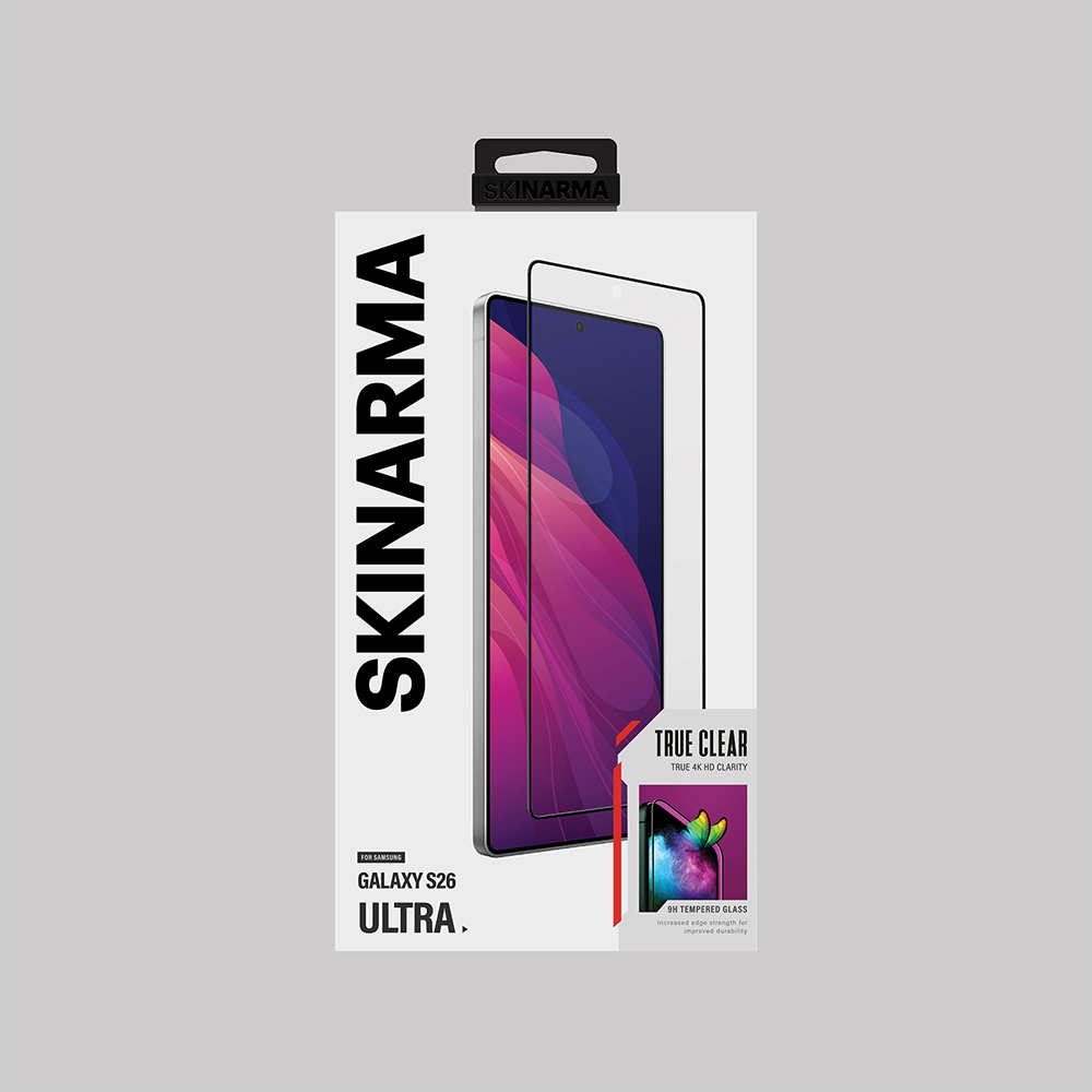 Galaxy S26 Ultra Skinarma 0.25mm Oleophobic True Clear Glass Screen Protector - 3