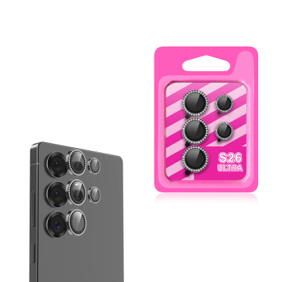 Galaxy S26 Ultra Zore CL-06 Kamera Lens Koruyucu Siyah