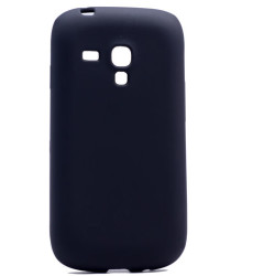 Galaxy S3 Mini Kılıf Zore Premier Silikon Kapak Siyah