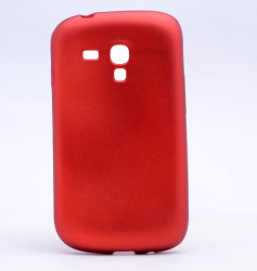 Galaxy S3 Mini Kılıf Zore Premier Silikon Kapak Kırmızı