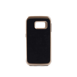 Galaxy S6 Edge Case Zore İnfinity Motomo Cover Gold