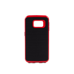 Galaxy S6 Edge Case Zore İnfinity Motomo Cover Red