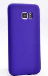 Galaxy S6 Edge Case Zore Premier Silicon Cover Purple